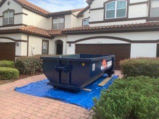 15 yard BluBin dumpster